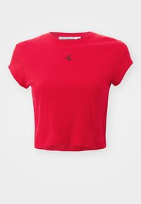 CROPPED SLIM TEE - T-shirt basic - candy apple