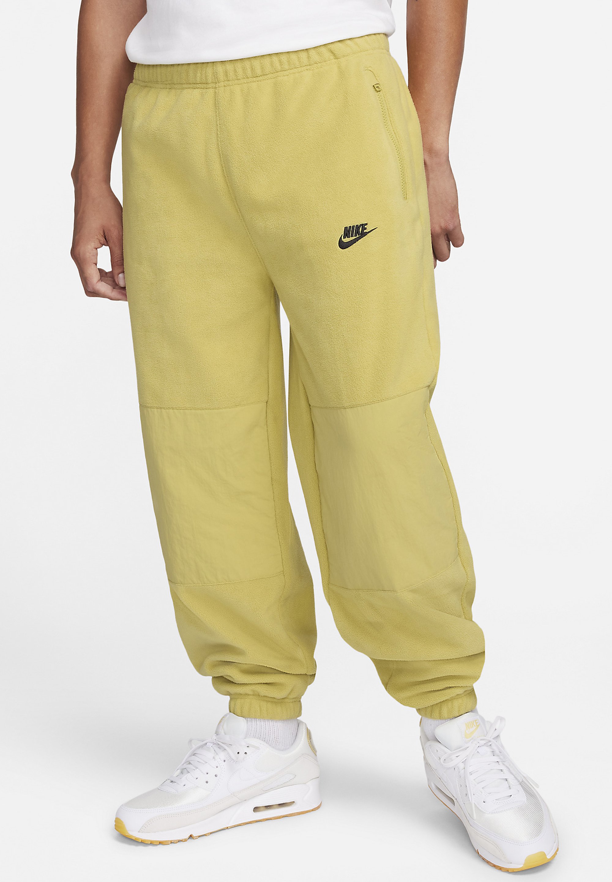 nike yellow tracksuit bottoms