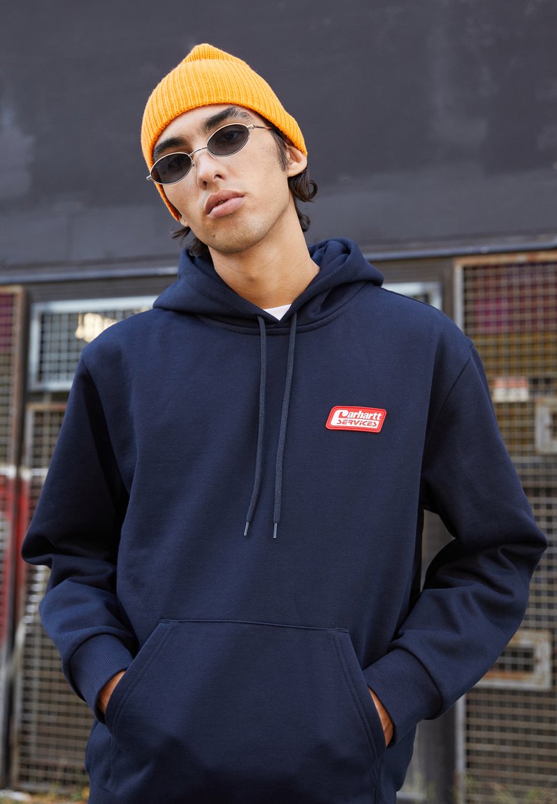Carhartt WIP HOODED FREIGHT SERVICES Sweatshirt dark navy/dark blue