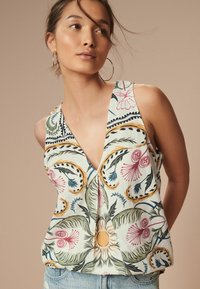 Next BLEND  REGULAR FIT - Bluza - ecru cream paisley print