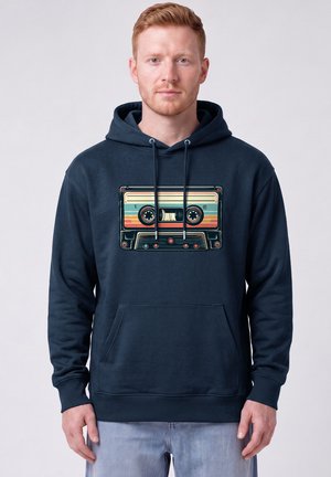watapparel, RETRO KASSETTE UNISEX - Sweat à capuche - french navy