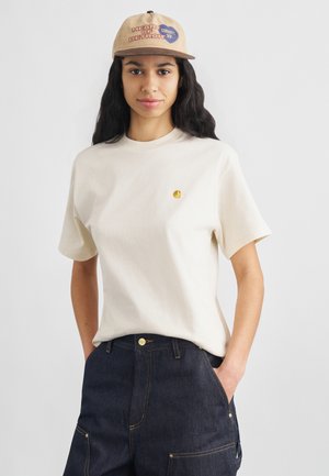 CHASE - Navadna majica - natural/gold coloured
