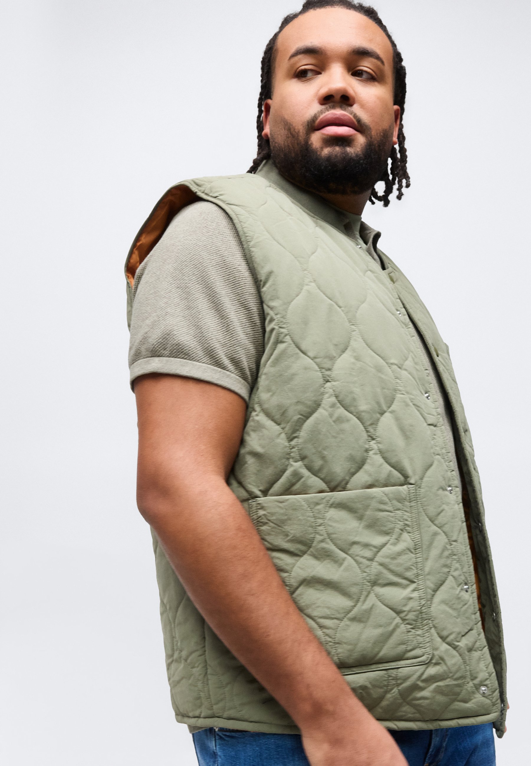 Jack & Jones JPRCALEB VEST - Waistcoat - dusty olive/olive - Zalando
