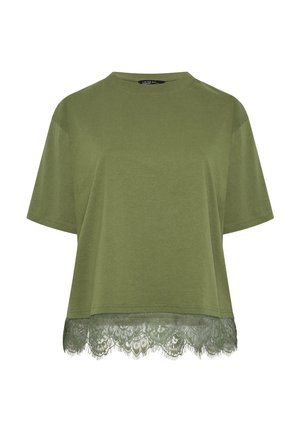 Yours Clothing, WOMEN'S T-SHIRTS - T-shirt con stampa - khaki