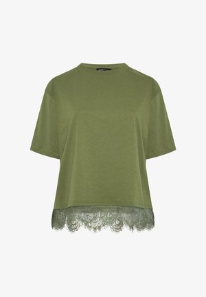 Yours Clothing, WOMEN'S T-SHIRTS - T-shirt con stampa - khaki