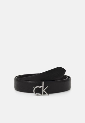 Calvin Klein, LOGO BUCKLE BELT - Cintura - black
