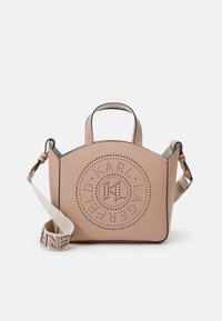 CIRCLE TOTE PERFORATED - Bolso de mano - antique rose