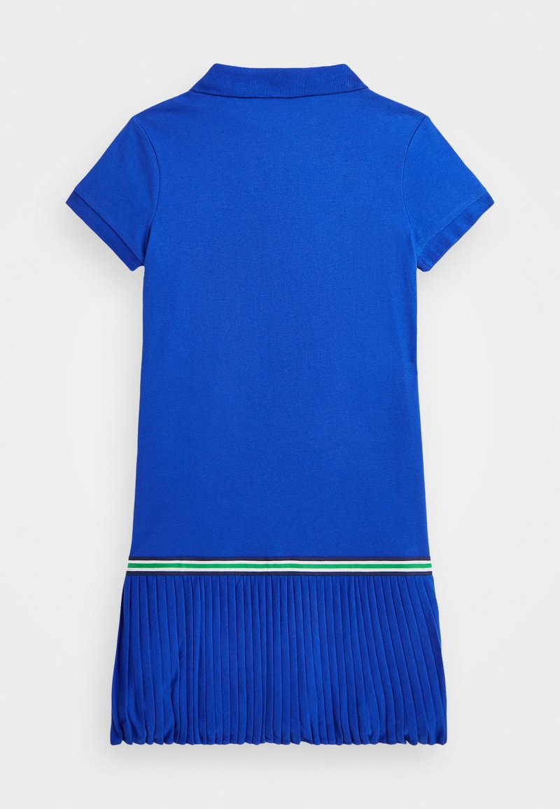 Polo Ralph Lauren PLEATED STRETCH MESH POLO DRESS - Day dress - cruise  royal/dark blue - Zalando.ie