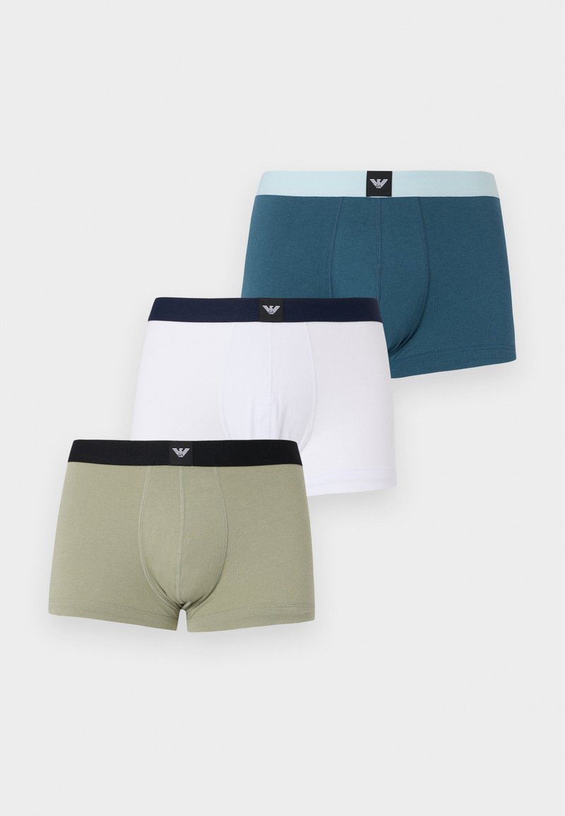 Emporio Armani ESSENTIAL LOGO LABEL 3 PACK - Boxers - sage/orion/white ...
