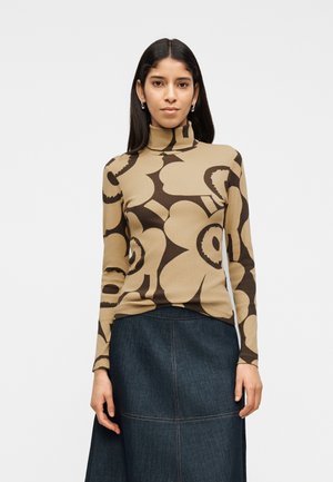 EMALI UNIKKO TURTLENECK SHIRT - T-shirt à manches longues - brown/dark brown