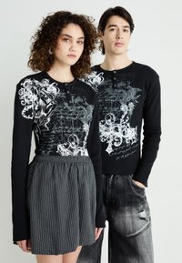 Jaded London ANOINTED WAFFLE HENLEY UNISEX - Long sleeved top 