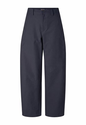Pieces, PCRIKKE HW BARREL PANTS JRS NOOS BC - Pantalon classique - sky captain