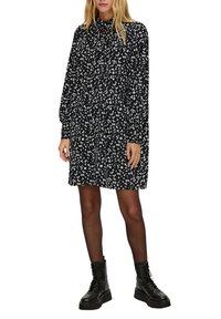 QS MIT RAFFUNG - Jurk - schwarz