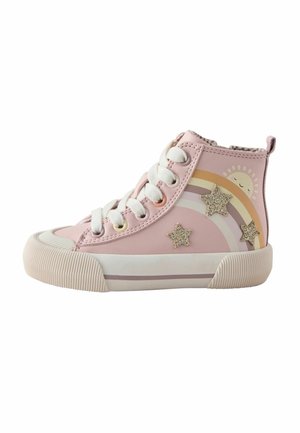 Next, WIDE FIT (G) FIT - HIGH TOP . - High-top trainers - pink rainbow