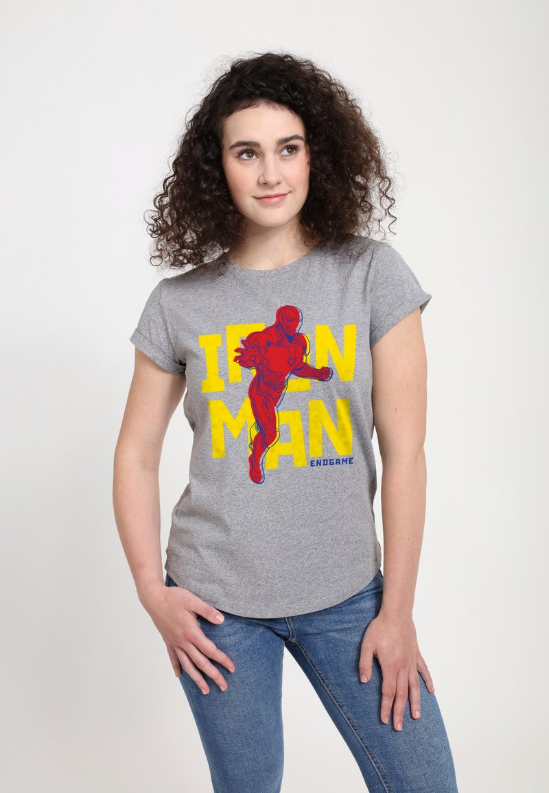 Henry Tiger AVENGERS  ENDGAME TEXT POP IRON - T-shirt z nadrukiem