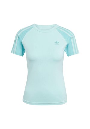adidas Originals SLIM TEE - Print T-shirt - semi flash aqua
