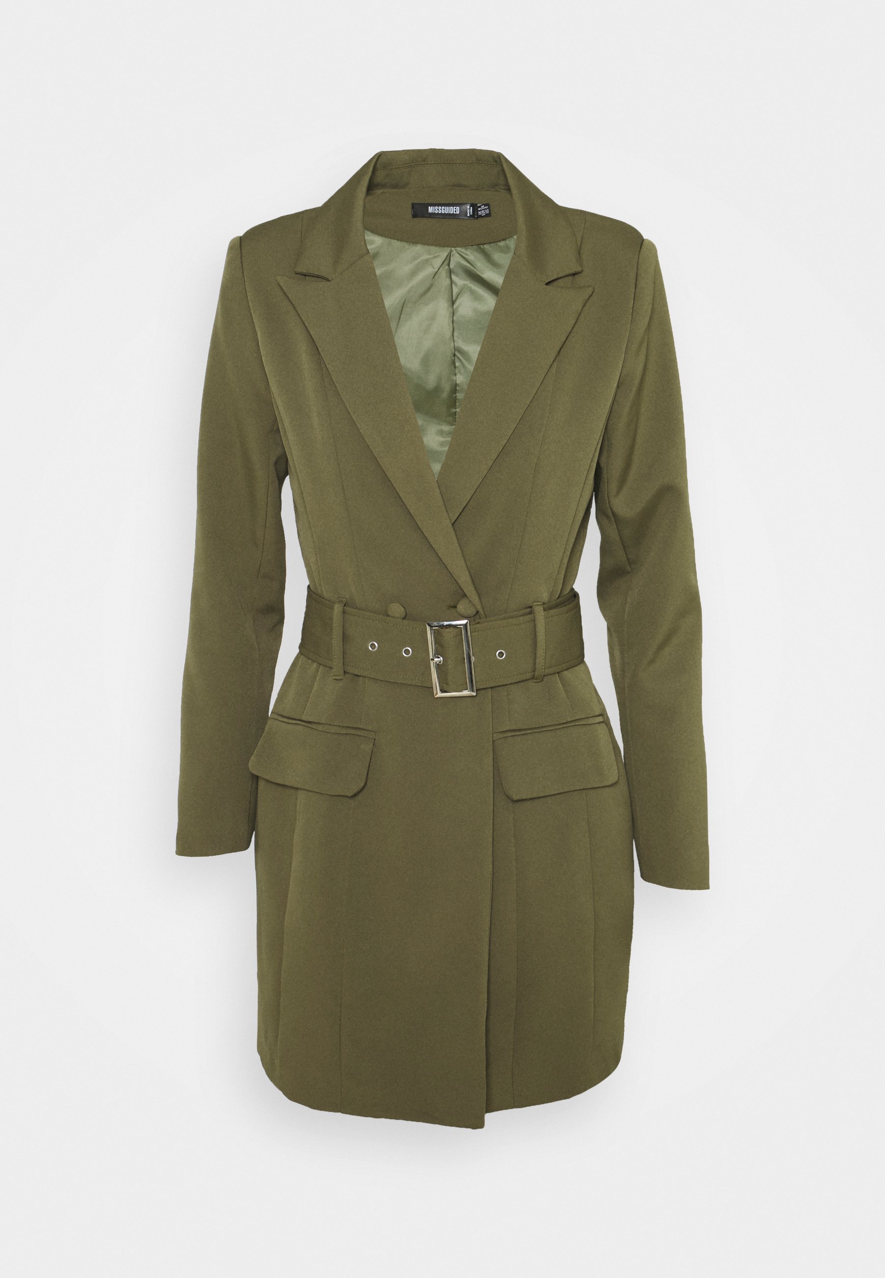 Missguided BELTED BLAZER DRESS - Tubino - sage/verde - Zalando.it
