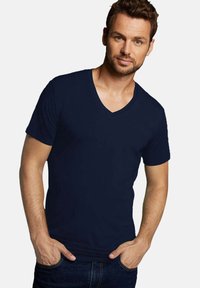 Bamboo Basics - 2 PACK - T-shirt basic - navy Miniatuurafbeelding 1