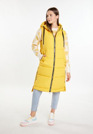 LANGE  - Weste - light yellow