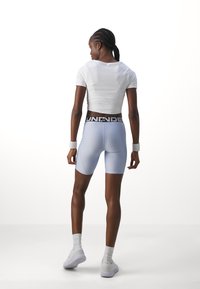Under Armour AUTHENTICS SHORT - Leggings - celeste/white