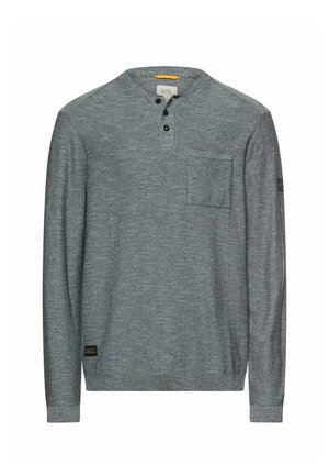 MIT KNOPFLEISTE - Trui - stormy blue