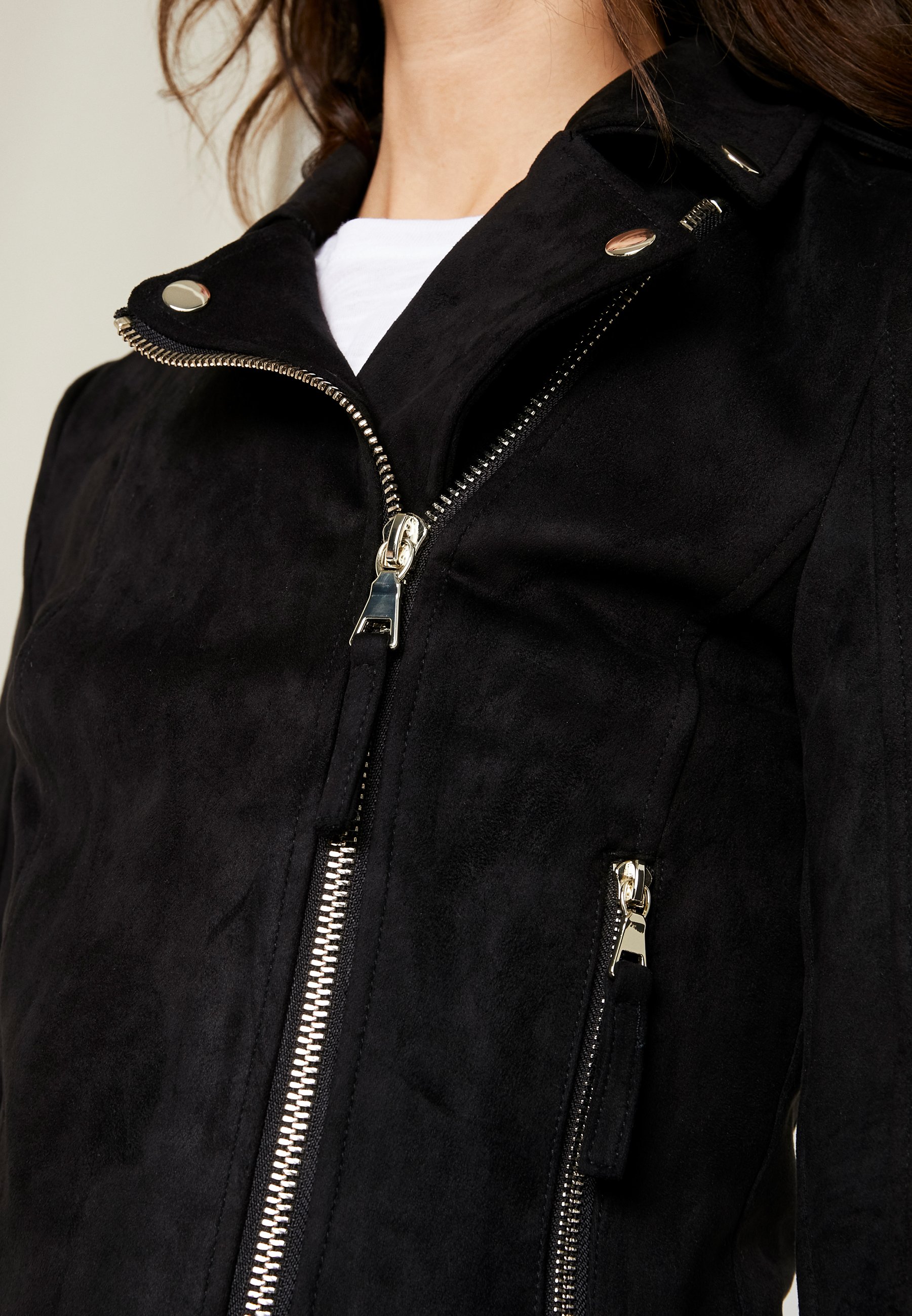 Miss Selfridge BIKER Imitert skinnjakke black Zalando.no Miss Selfridge BIKER Imitert skinnjakke black Zalando.no