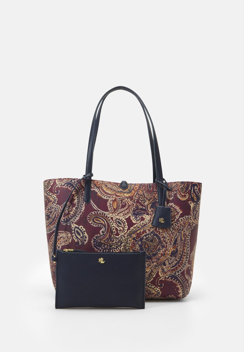 Lauren Ralph Lauren FAUX LEATHER LARGE REVERSIBLE TOTE BAG - Shopper - fall/french navy