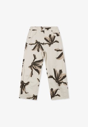 10DAYS, 10DAYS BOTTOMS WESTERN PANTS FLOWER - Wide Leg - ecru