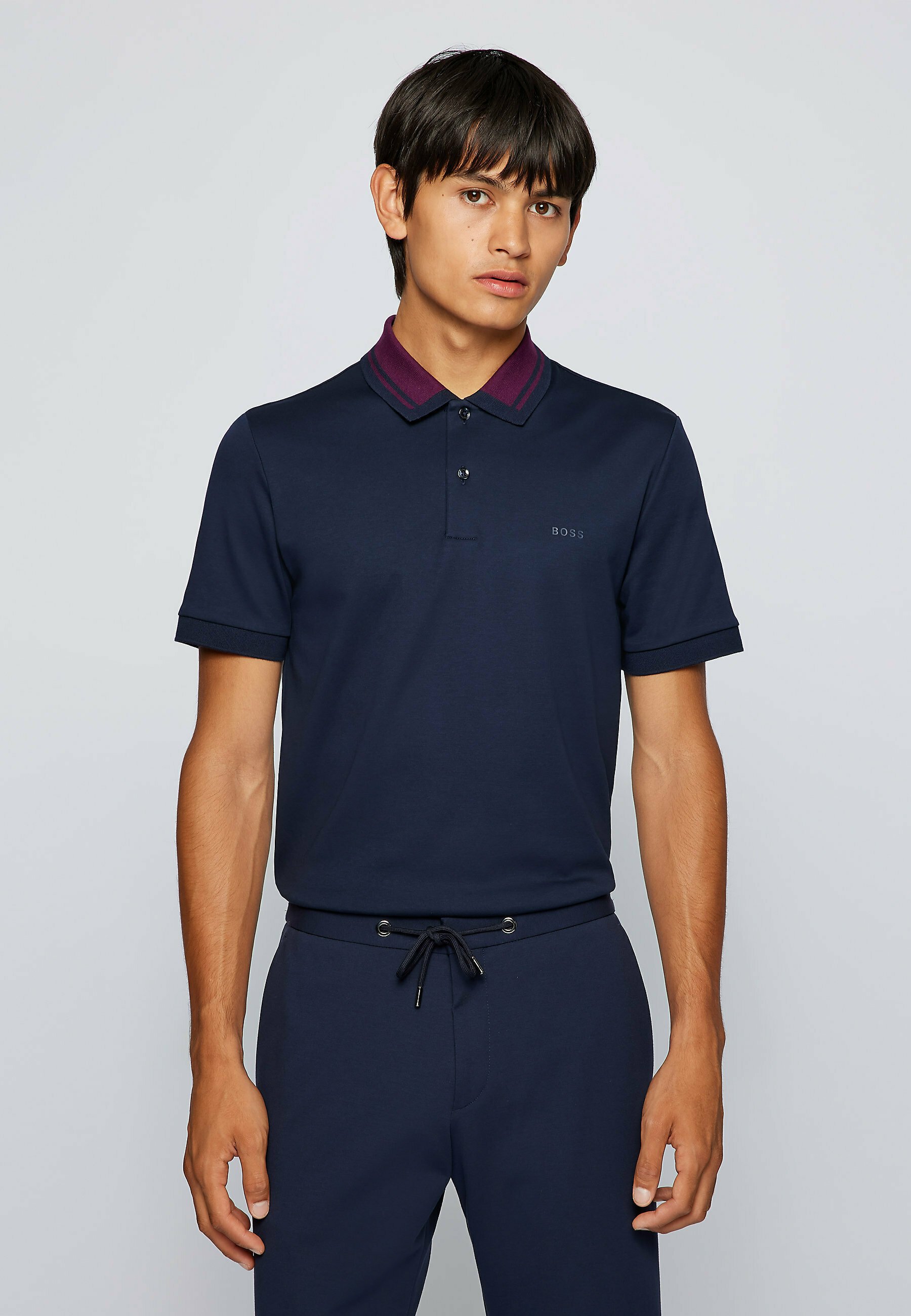 BOSS PHILLIPSON - Poloshirt - dark blue/dunkelblau