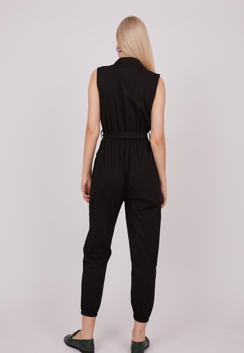 Damen Kleider | Dioxide WORKER Jumpsuit black/schwarz - CL09560 Damen Kleider | Dioxide WORKER Jumpsuit black/schwarz - CL09560
