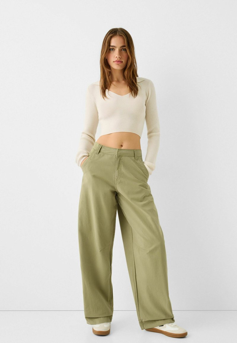 Bershka Broek groen Bershka Broek groen