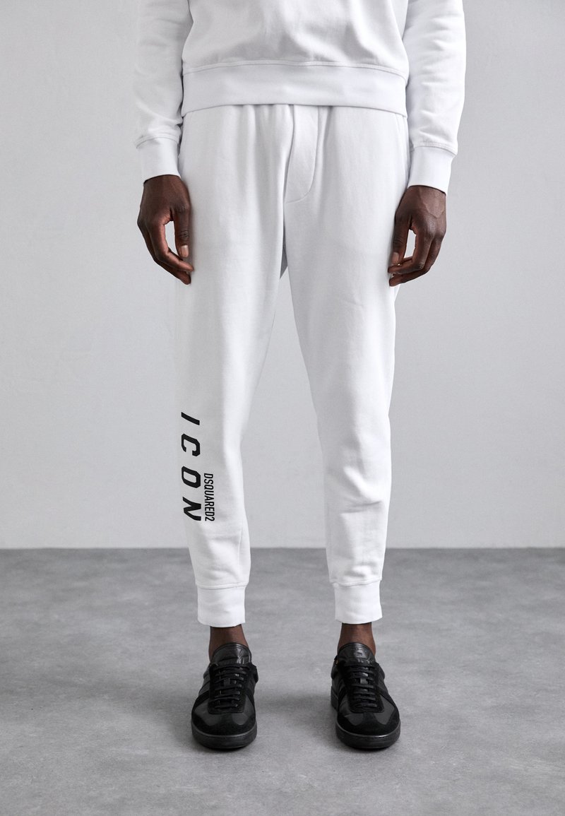 DSQUARED2 ICON - ICON PANTS - Joggebukse - white, Forstørre