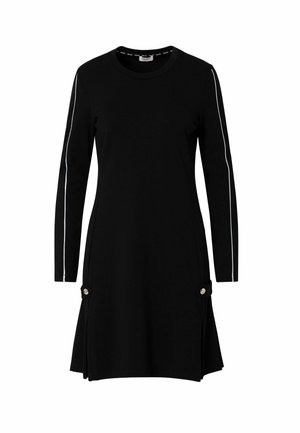 LIU JO, LIU JO SHORT DRESS IN PUNTO MILANO FABRIC - Φόρεμα από ζέρσεϊ - black