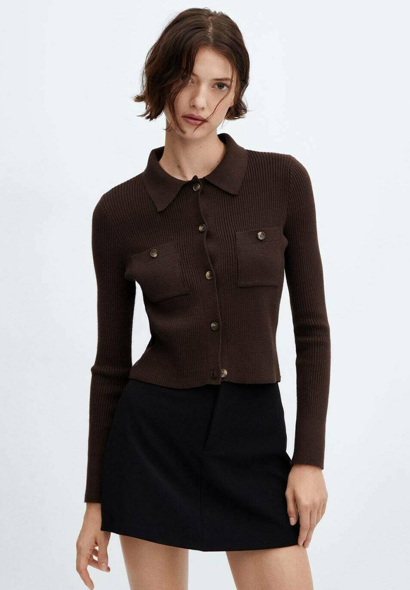 Chaqueta Quorra en marrón mono polka