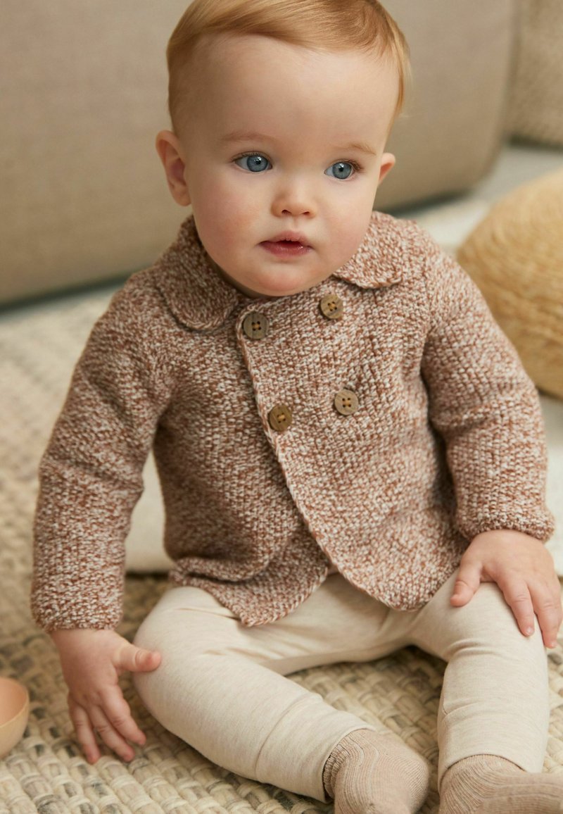 Next TWISTED KNIT BABY CARDIGAN Vest rust brown/bruin Zalando.nl