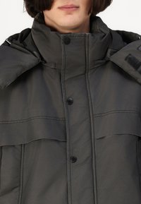 LOW LIGHTS STUDIOS® WASHED MOON PUFFER JACKET UNISEX - Χειμωνιάτικο μπουφάν - anthrazit