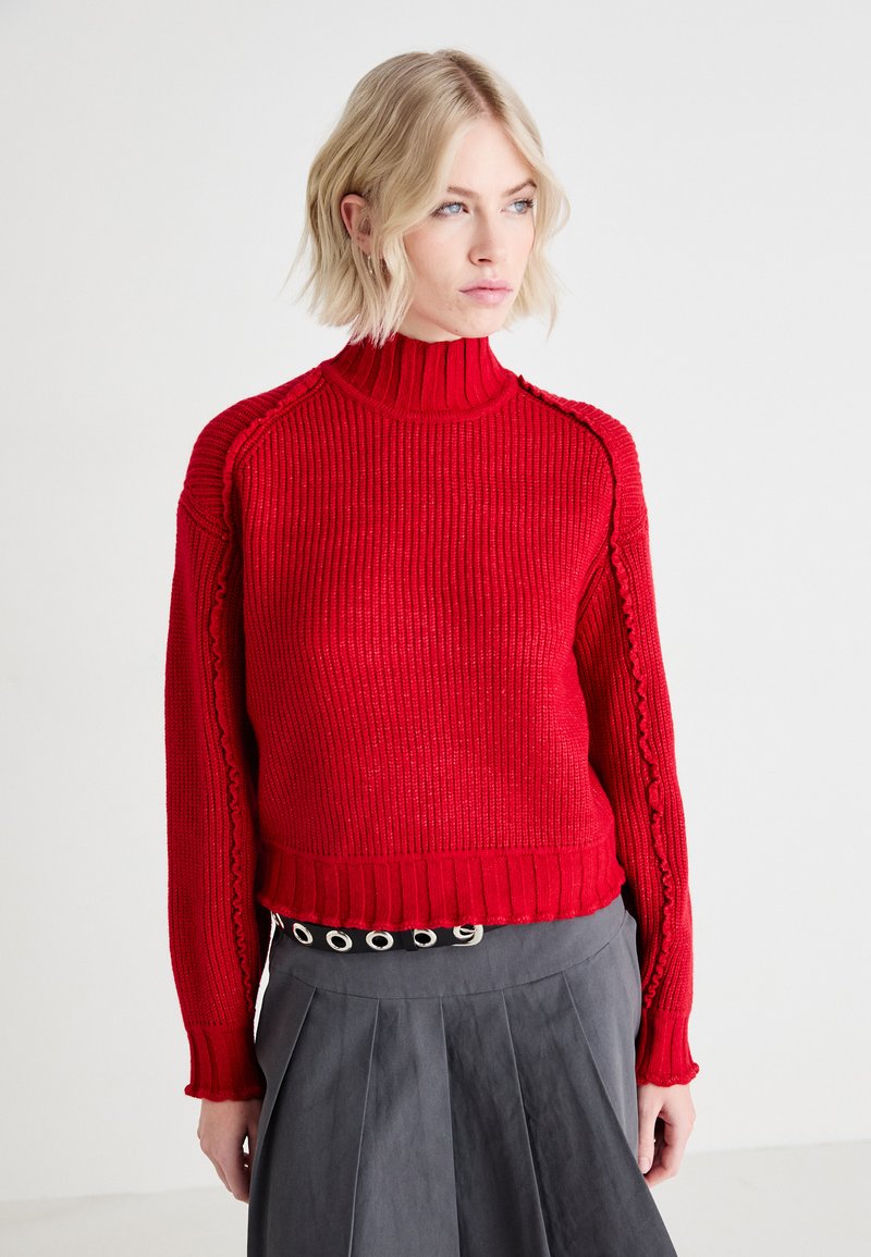 Vero Moda VMMARIE HIGHNECK  - Pullover - salsa