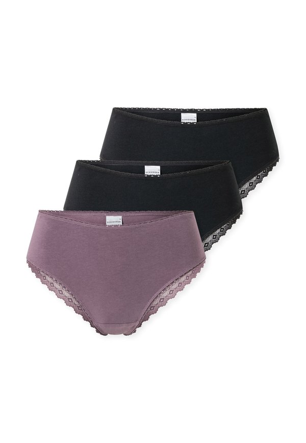 3PACK BRAZILIAN - Briefs - schwarz lila2