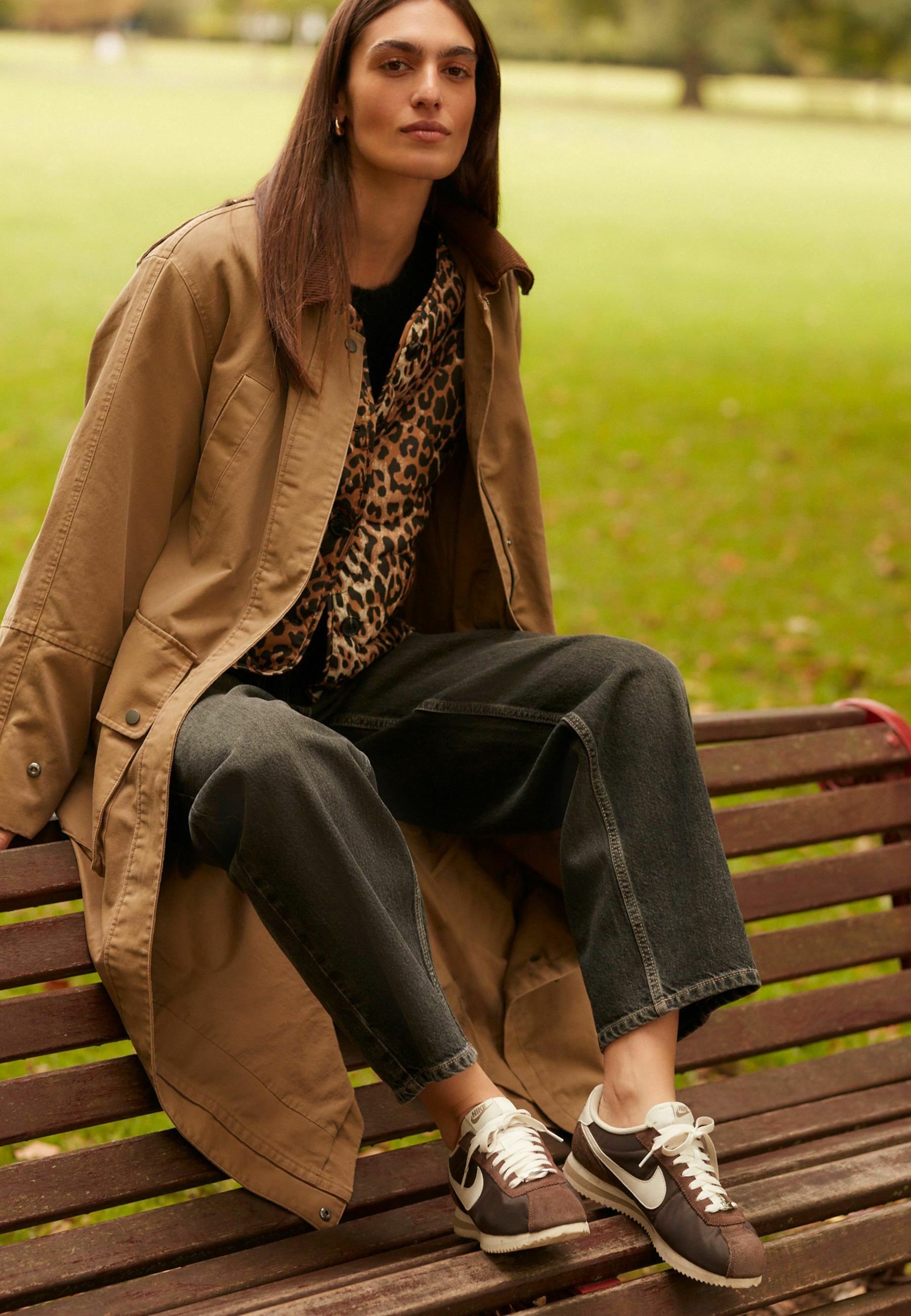 Next WAXY LOOK - Regenjas - camel/bruin - Zalando.nl