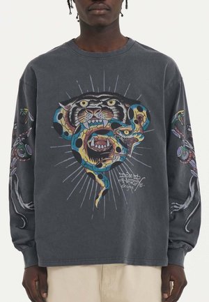 Ed Hardy PANTHER SNAKE BATTLET - Longsleeve - charcoal