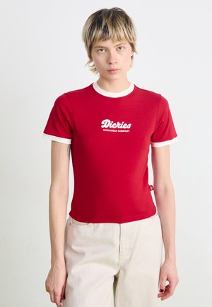 LEWISTOWN RINGER TEE  - Print T-shirt - english red