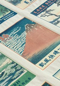 Next HOKUSAI THE GREAT WAVE LICENSE STANDARD - Nyomott mintás póló - stone hokusai postcard