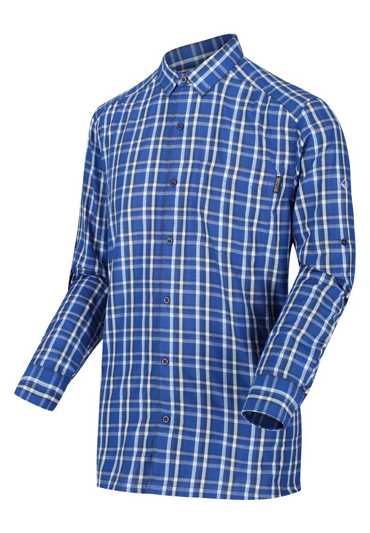 Regatta REGATTA MINDANO LONGSLEEVE III LANGARM WANDERHEMD HERREN OUTDOOR -  Hemd - olympic teal/blau - Zalando.de