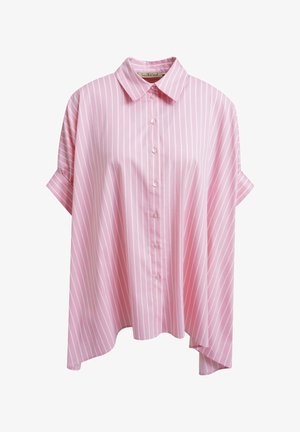 Smith&Soul, SMITH&SOUL OVERSIZE-STREIFENBLUSE MIT KURZARM - Hemdbluse - bubblegum