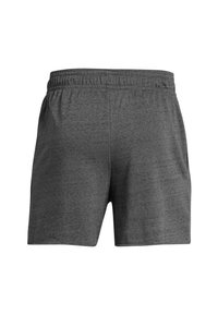 Herrarnas sportshorts i mörkgrått med elastisk midja, mjuk textur och avslappnad passform. Har två sidfickor.