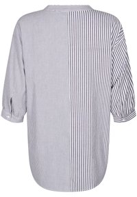 Zizzi GESTREIFTE MIT 3/4-ÄRMELN - Tunica - black w. wh.stripe