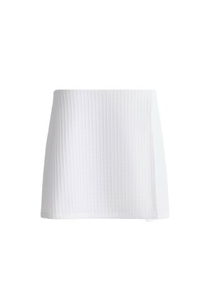 OYSHO, CHECK SHORT SKIRT - Jupe portefeuille - white