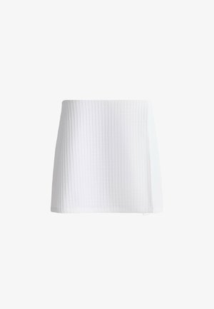 OYSHO, CHECK SHORT SKIRT - Jupe portefeuille - white