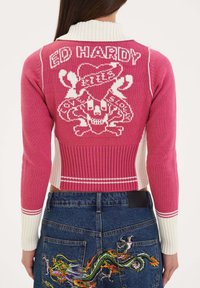 Ed Hardy - ZIP UP - Cardigan - pink Thumbnail Image 1