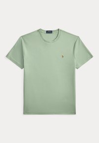 Light green short-sleeve crew neck T-shirt with small embroidered Polo Ralph Lauren logo on the left chest.